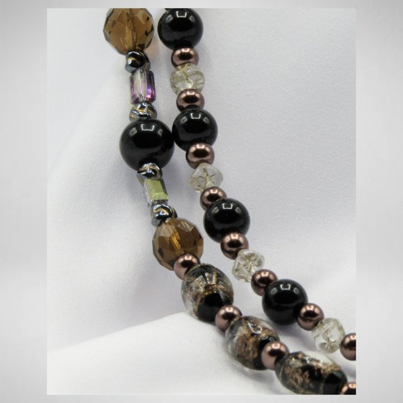 BLACK & TOPAZ Beaded Jewelry Set - Picture 3 of 5